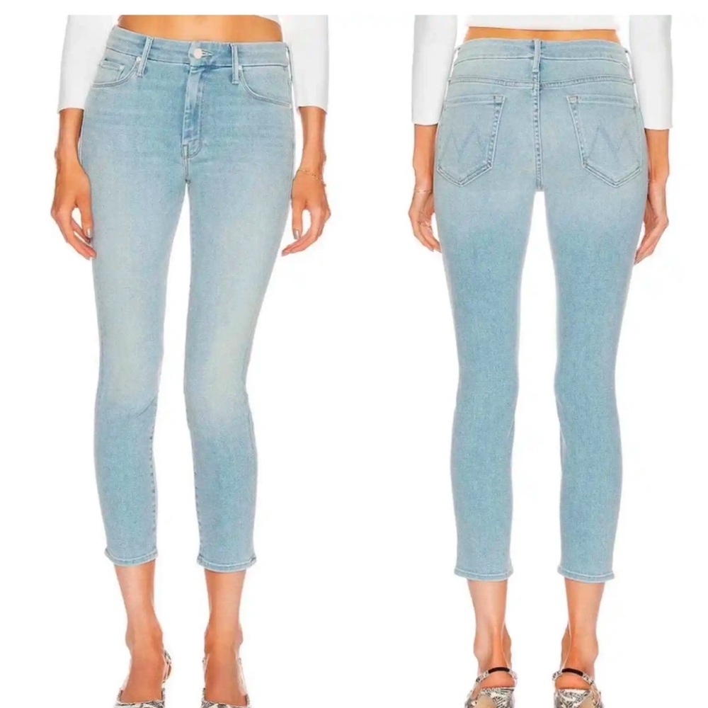 Mother Insider Step Crop 
Swimming Pool Sunday is the wash 
Size 30